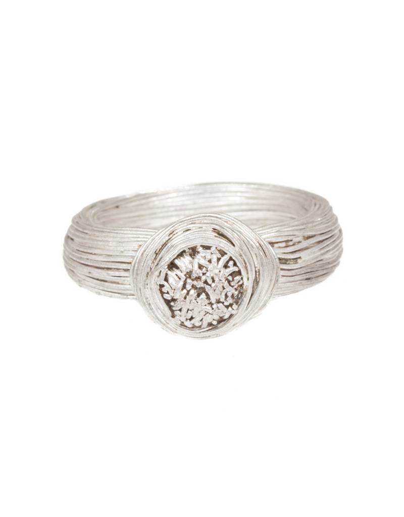 Top Knot Ring in Fine Silver