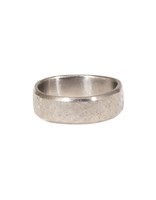7.5mm Finger Shaped Band Hammered Texture in Titanium