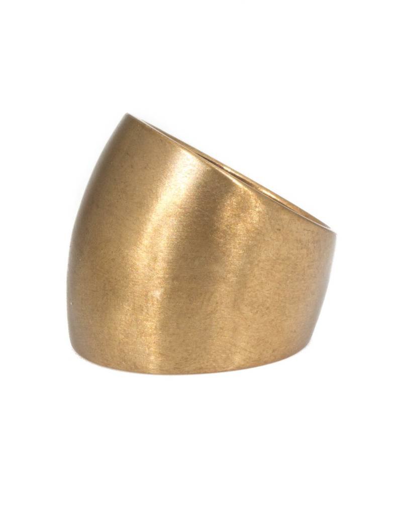 Plain Cuba Round Ring in Ancient Bronze