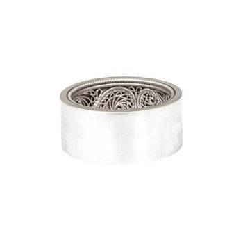 Large Silver Filigree Ring