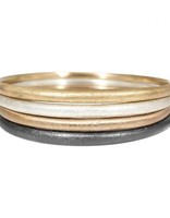 Sand Textured Tapered Bangle Plain