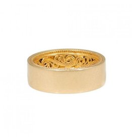 Filigree Ring in 18k & 24k Yellow Gold