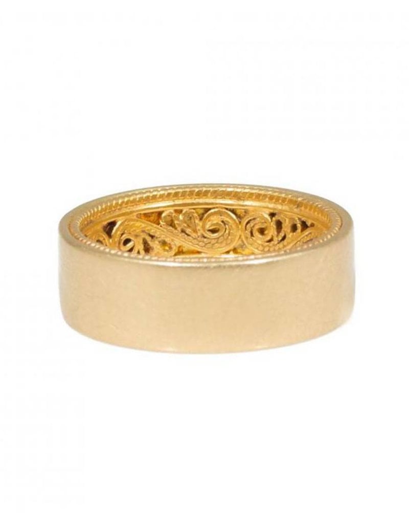 Filigree Ring in 18k & 24k Yellow Gold