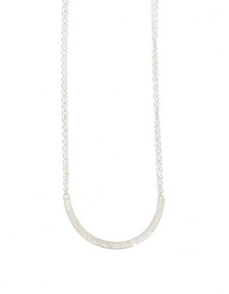Sand U Necklace in Silver