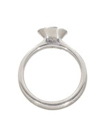 Maya Ring Sample in Palladium with CZ