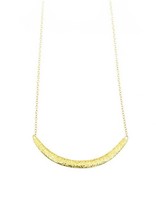 Compressed Sand Bar Necklace in 18k Yellow Gold