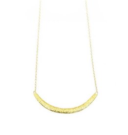Compressed Sand Bar Necklace in 18k Yellow Gold