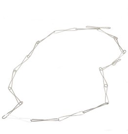 Figure Eight Chain Necklace in Silver