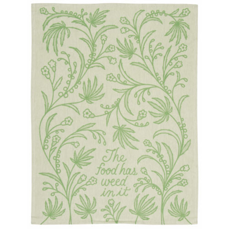 Food Has Weed Dish Towel