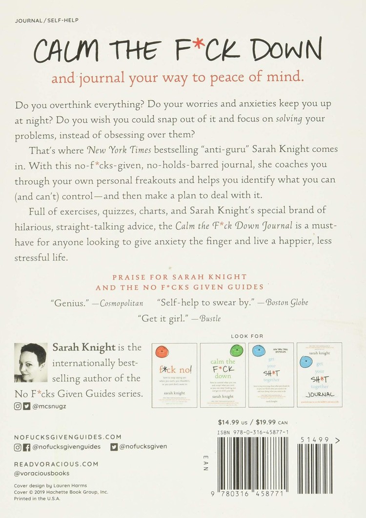 Hachette Calm the F*ck Down Journal