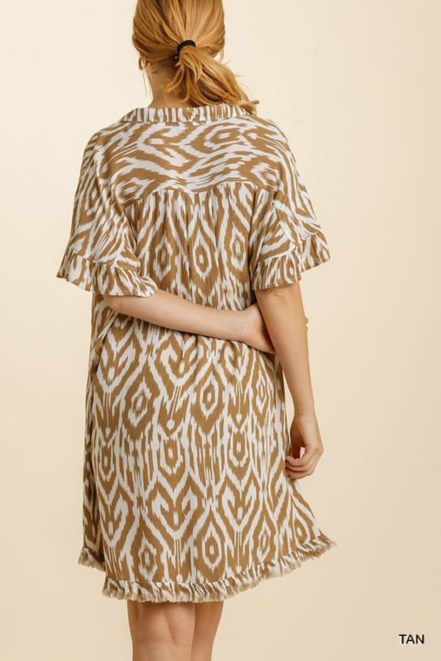 Umgee Ikat Print Shirt Dress - Sassy Lassie