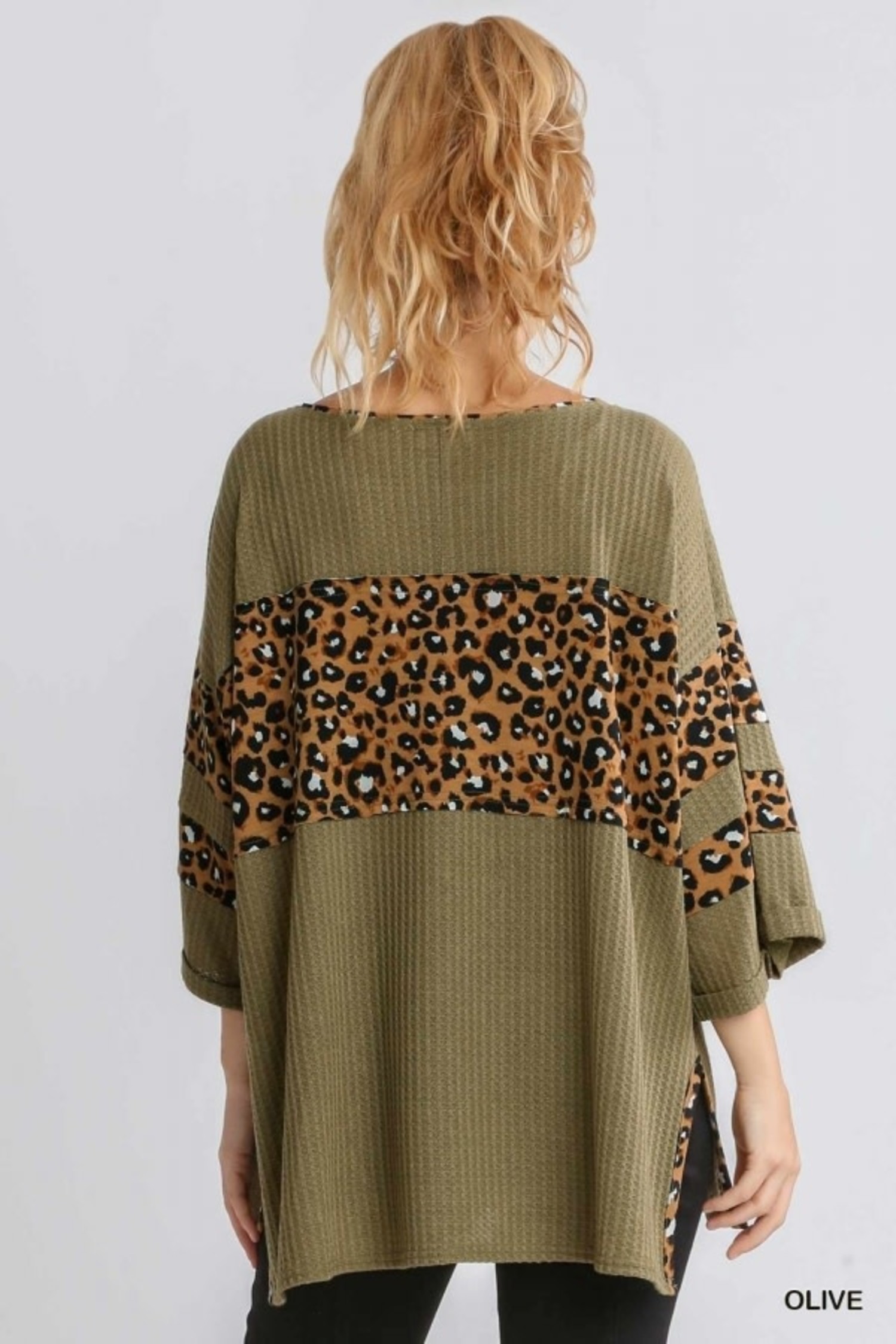 Umgee Umgee Middle Animal Print Top