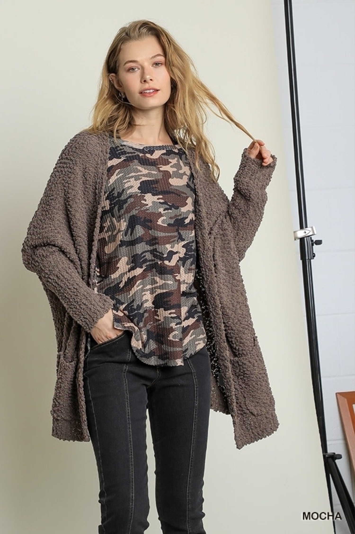 Umgee Open Front Cardigan - Sassy Lassie