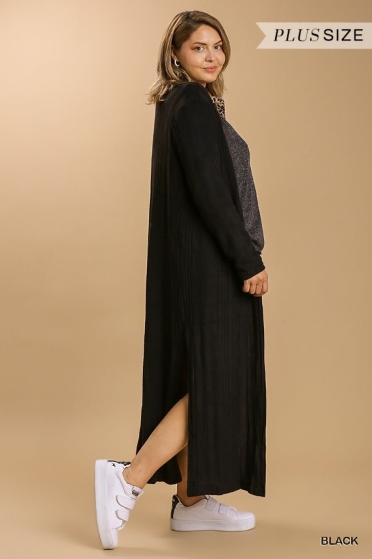 Umgee Cardigan with Side Slits