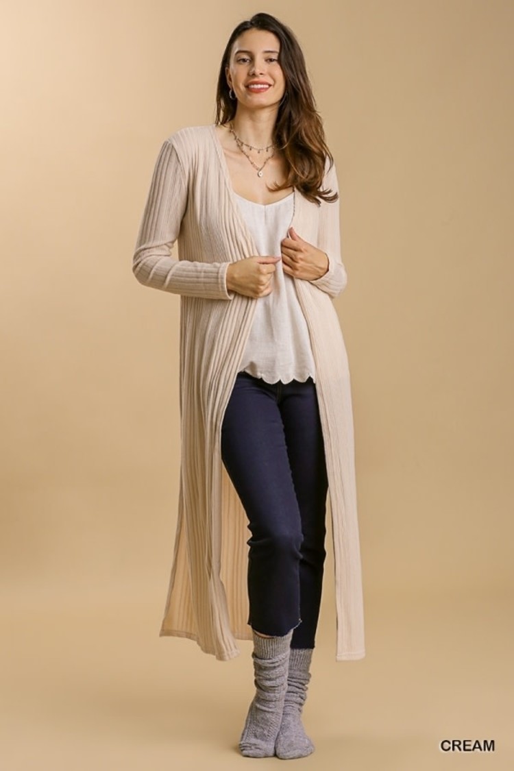 Umgee Cardigan with Side Slits