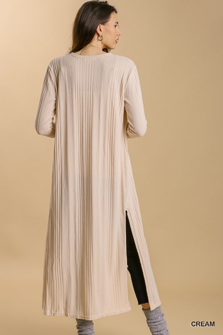 Umgee Cardigan with Side Slits
