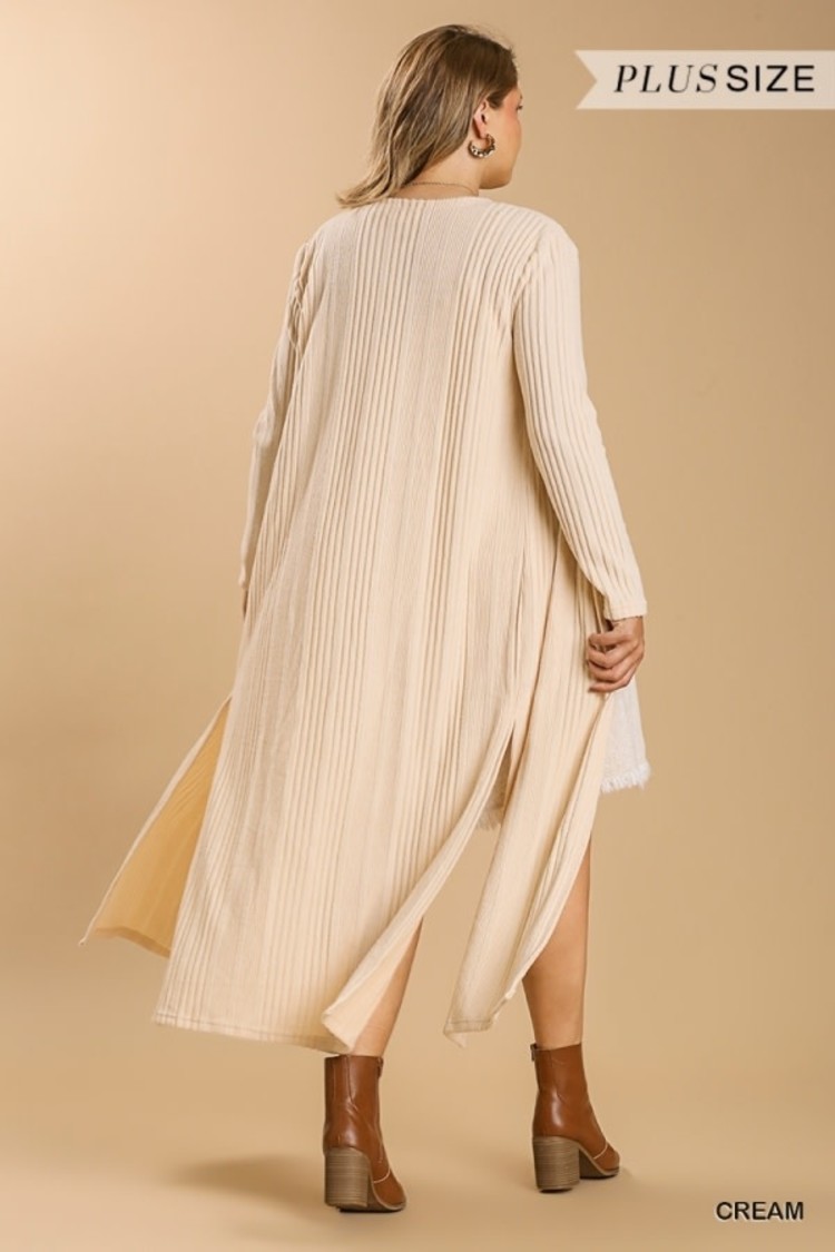 Umgee Cardigan with Side Slits