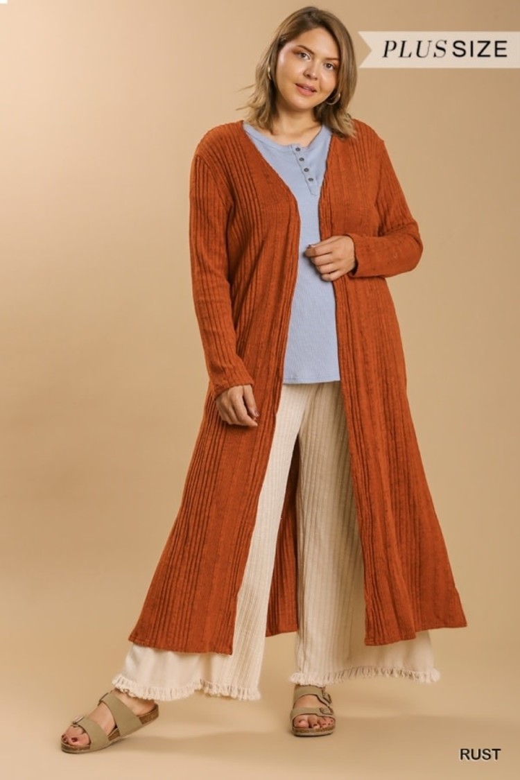 Umgee Cardigan with Side Slits