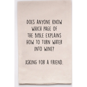 ellembee Water into Wine Towel