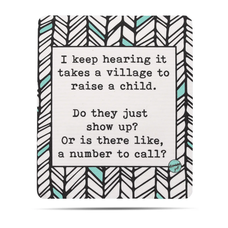 ellembee It Takes a Village Dishcloth