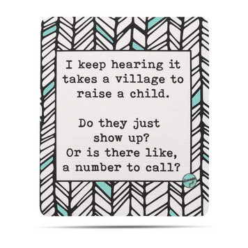 ellembee It Takes a Village Dishcloth