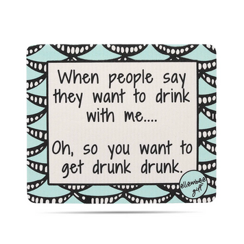 ellembee Oh So You Want to Get Drunk Dishcloth