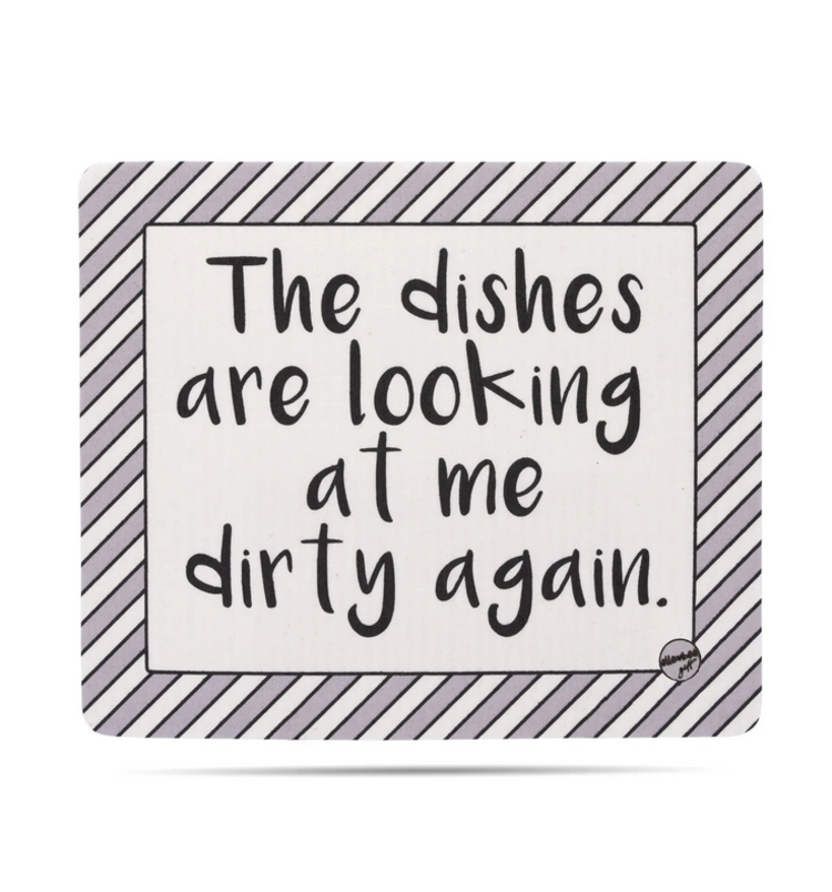 ellembee The Dishes are Looking Dishcloth
