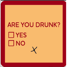 Drinks on Me Coaster Are You Drunk?