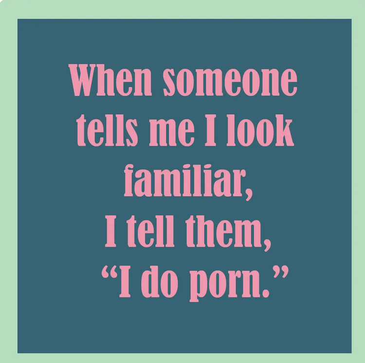 Drinks on Me Coaster I Do Porn