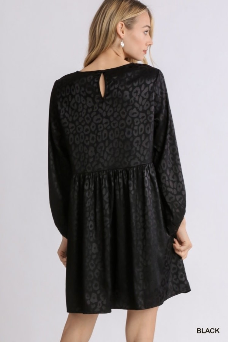Umgee Jacquard Long Sleeve Dress