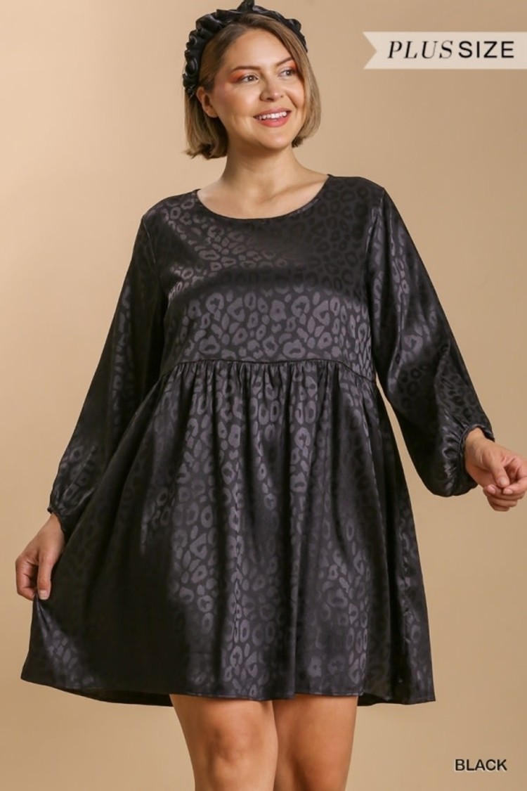 Umgee Jacquard Long Sleeve Dress