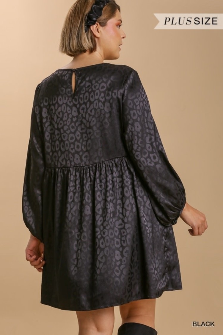 Umgee Jacquard Long Sleeve Dress