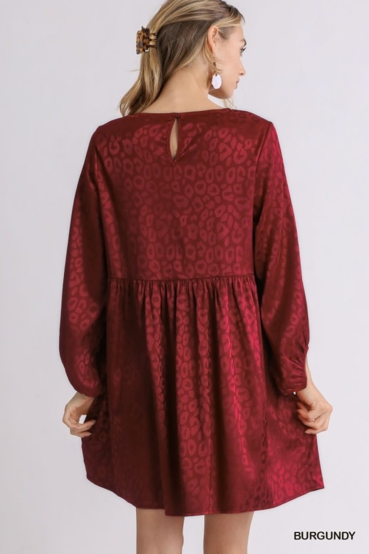 Umgee Jacquard Long Sleeve Dress