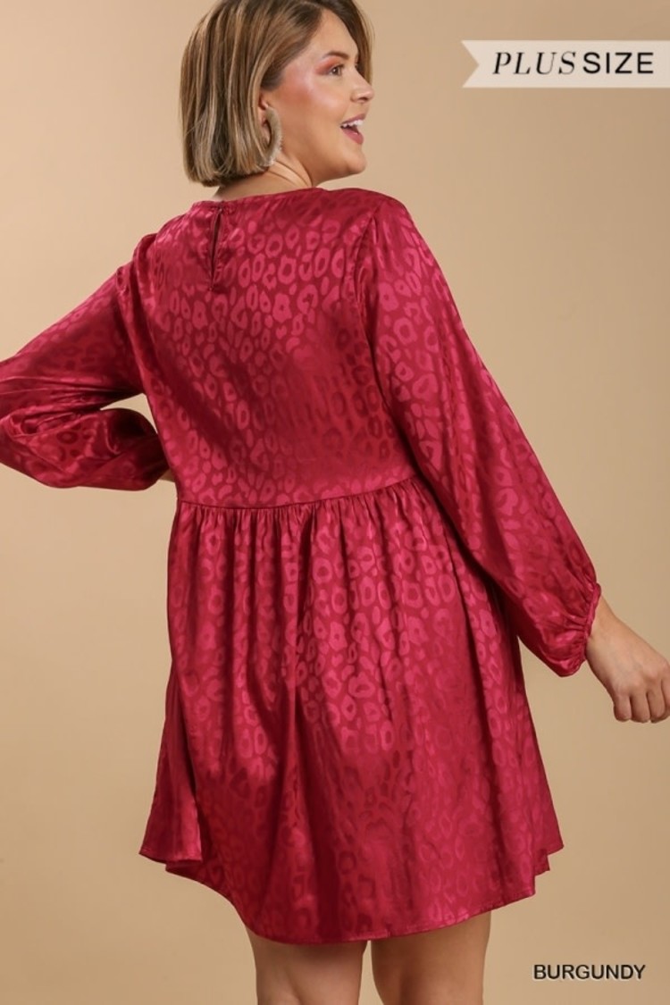 Umgee Jacquard Long Sleeve Dress