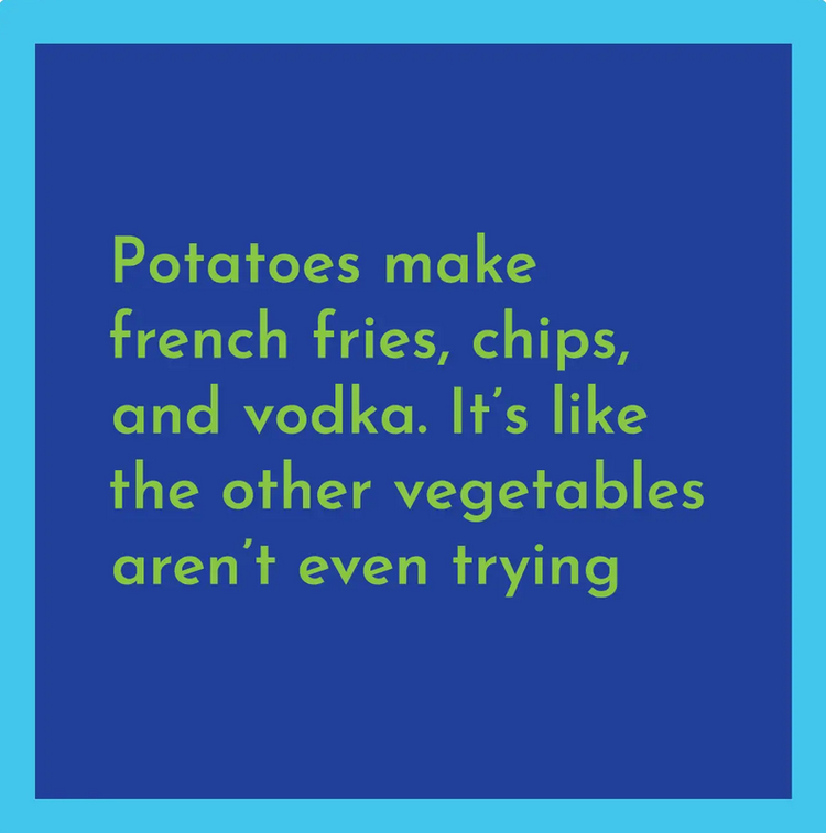 Drinks on Me Potatoes x Fries Coaster