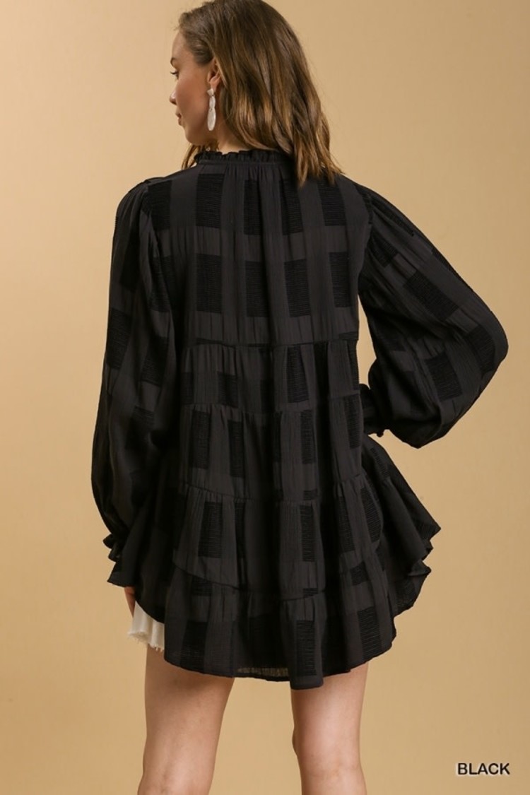 Umgee Chenille Babydoll Top