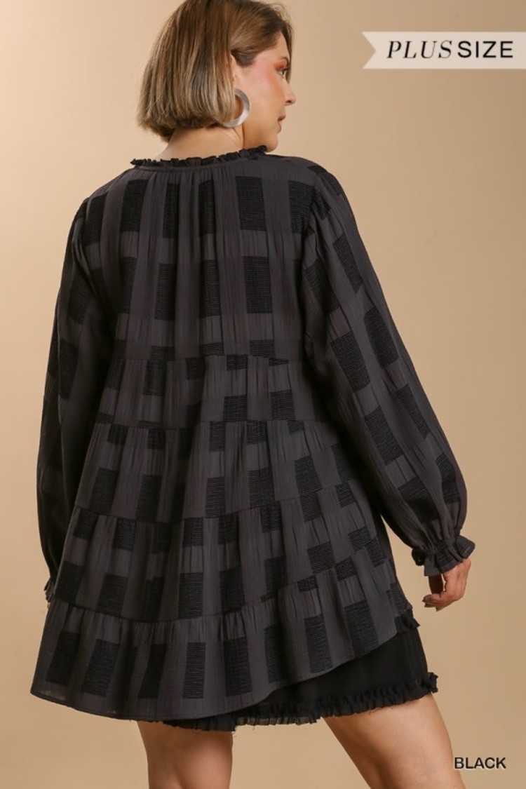 Umgee Chenille Babydoll Top