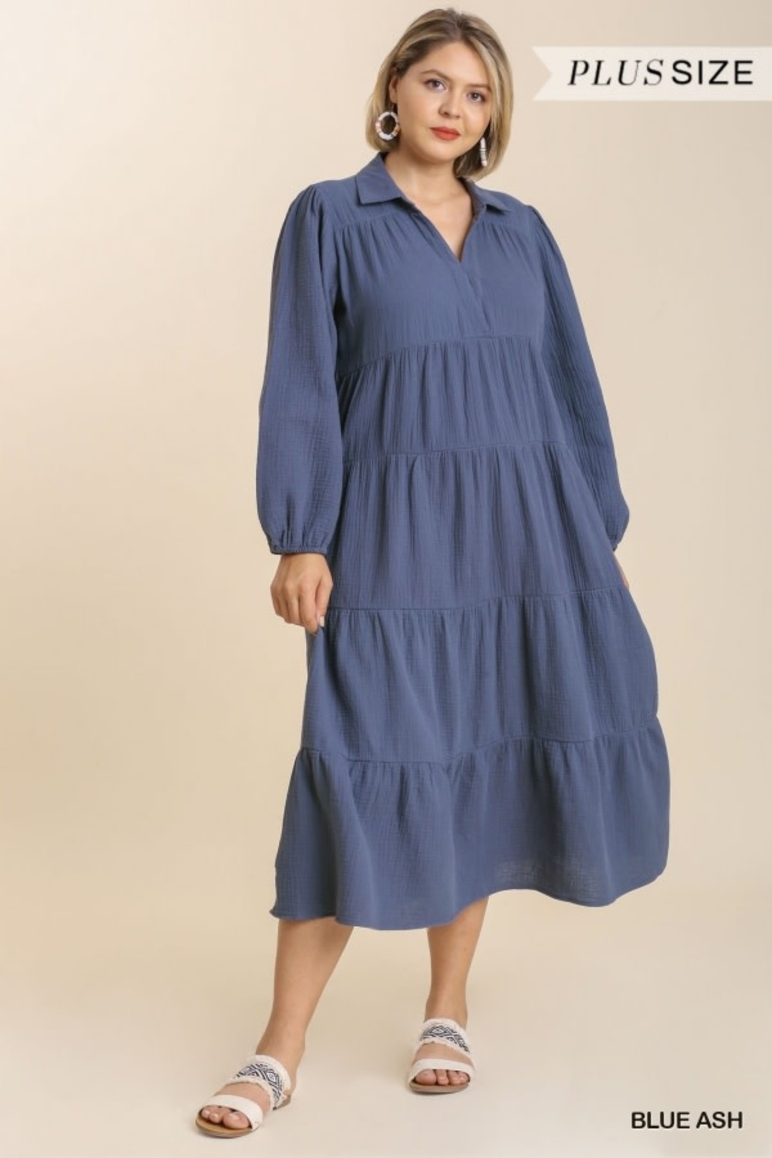 Umgee Gauze Tiered Maxi Dress Sassy Lassie