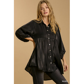 Umgee Satin Tiered Tunic