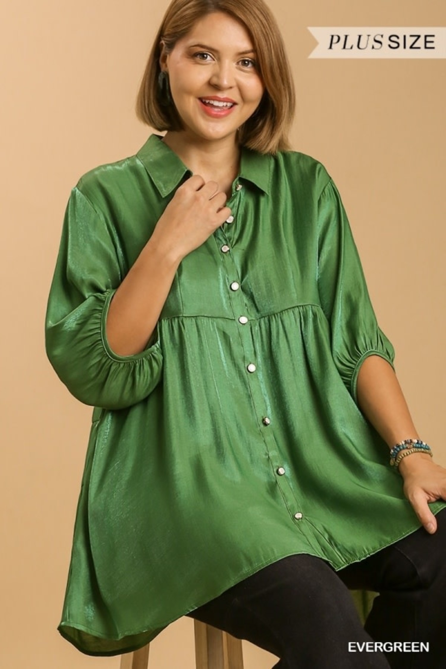 Satin Tiered Tunic - Sassy Lassie
