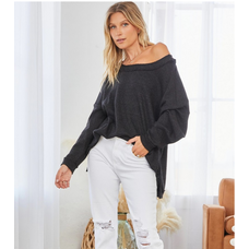 Knit Boat Neck Top