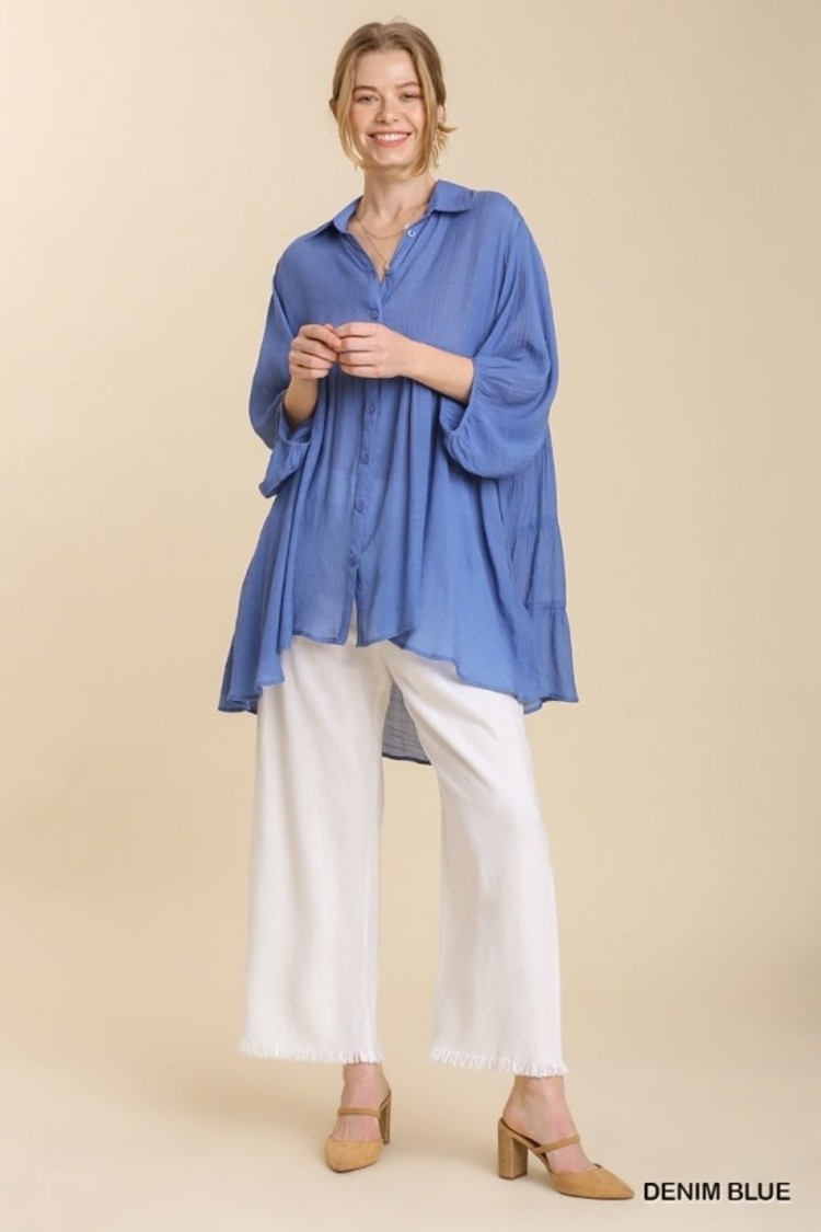 Umgee Sheer Tunic Top