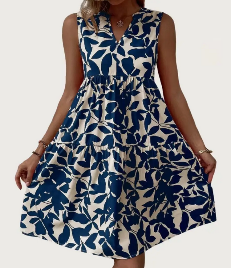 Chic V-Neck Mini Dress