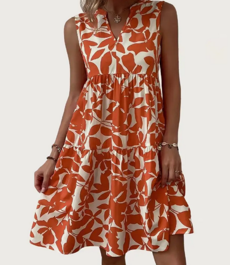 Chic V-Neck Mini Dress