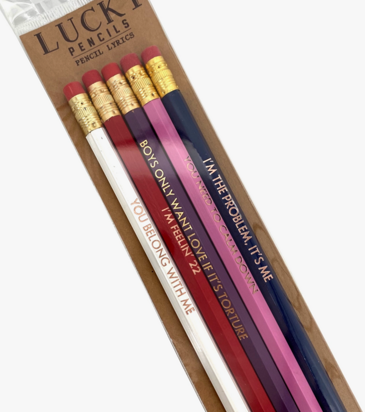 Lucky Mfg. Co. Taylor Swift Pencil Set