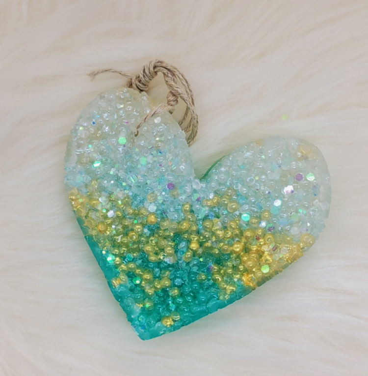 Leafcutter Candle Co. Ombre Heart Freshie - Bless Your Heart aka Sweet Grace