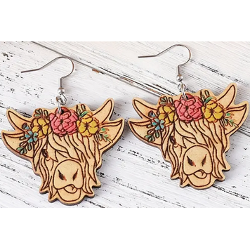 Highland Cow Earrings