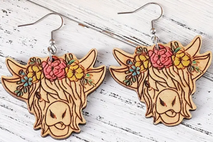 Highland Cow Earrings