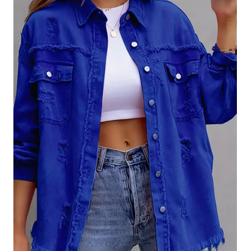 Distressed Denim Jacket