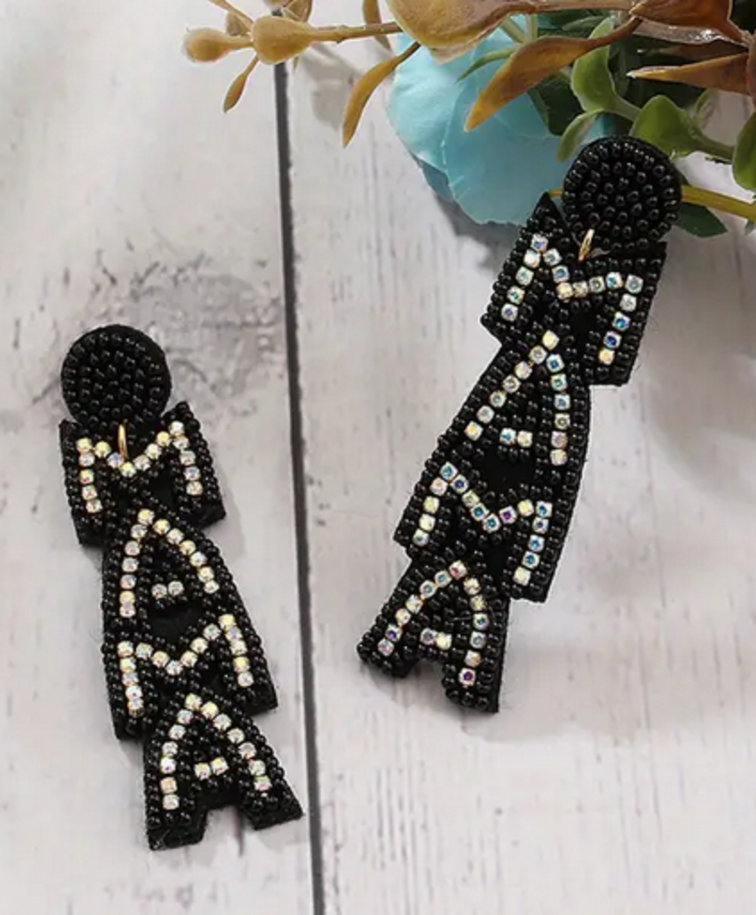 TU Mama Beaded Earrings